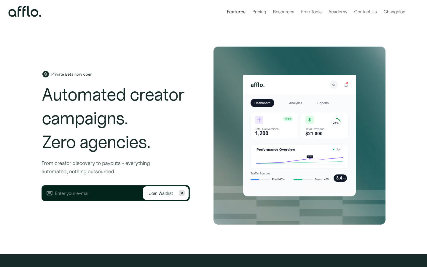 Afflo creator campaign platform
