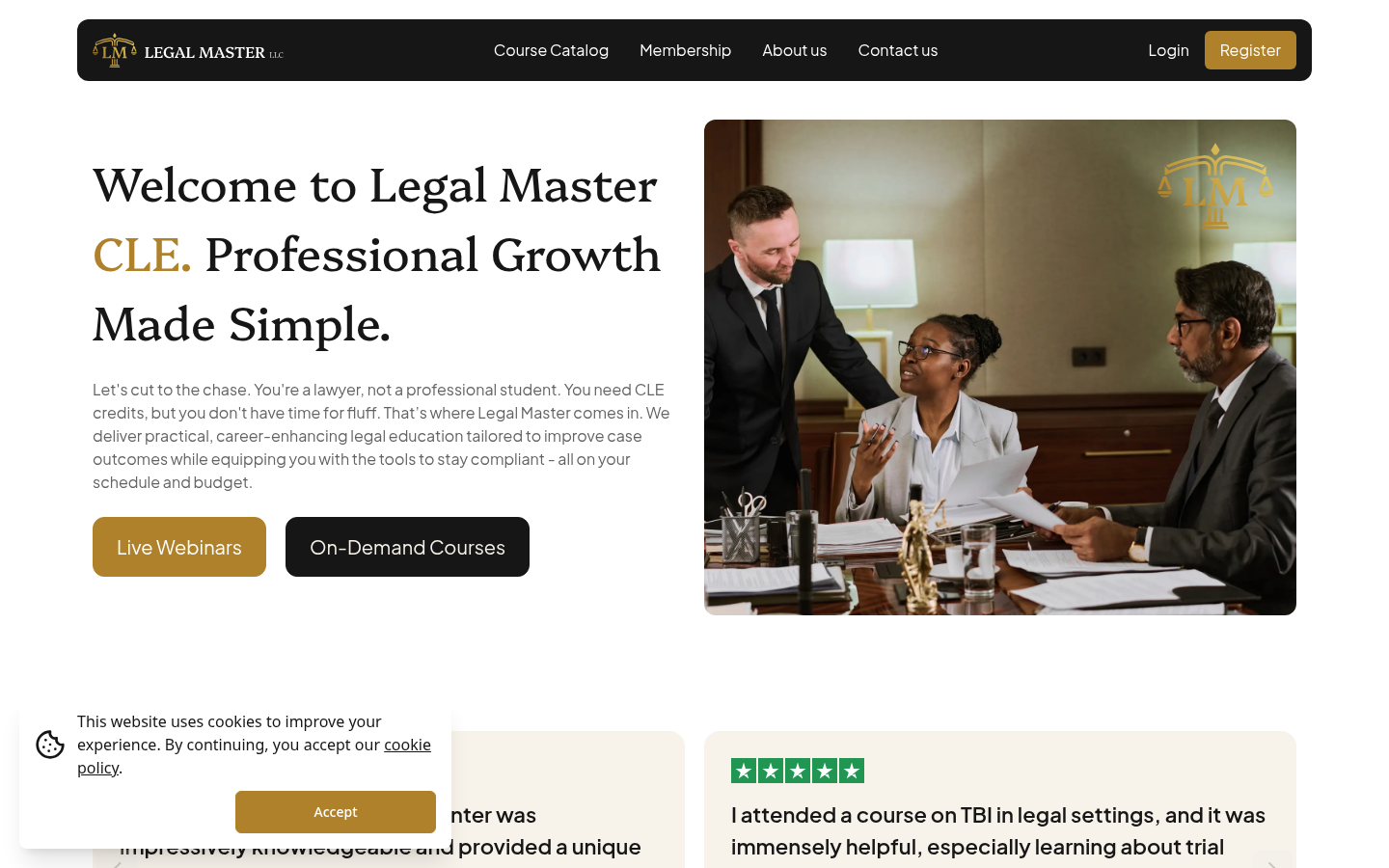 Legal Master CLE course platform